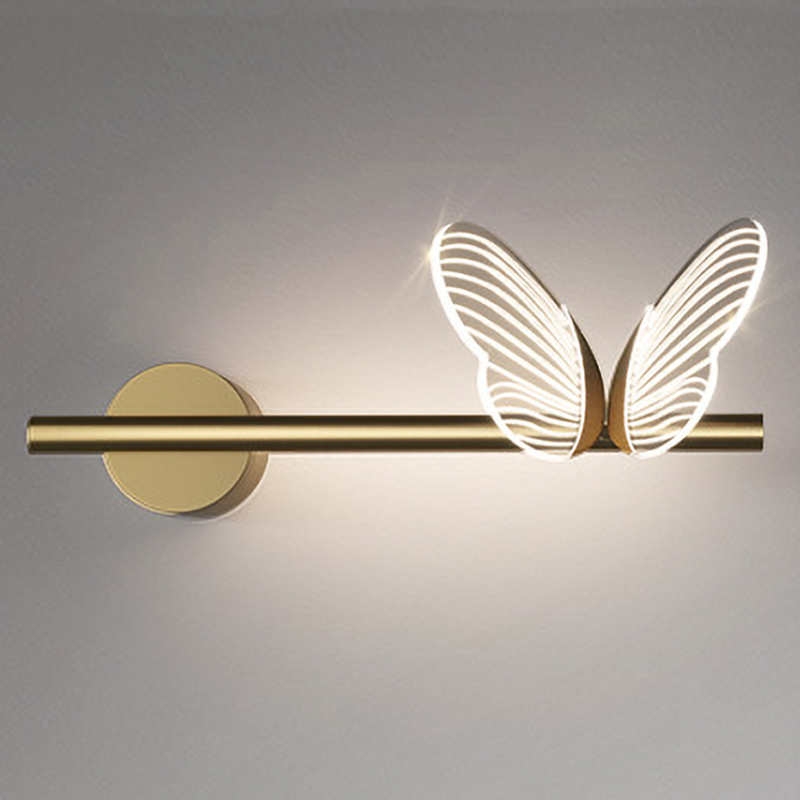 Бра Бабочка Butterfly Wall Lamp F Золотой Прозрачный в Воронеже | Loft Concept 