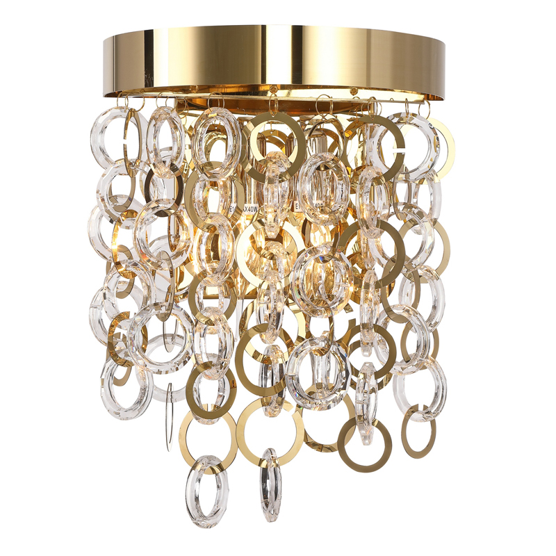 Бра Maryse Sconce Глянцевое золото Прозрачный Бра Maryse Sconce Глянцевое золото Прозрачный в Воронеже | Loft Concept