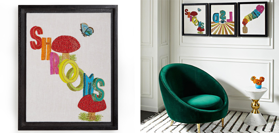 Панно Jonathan Adler Shrooms Beaded Wall Art Панно Jonathan Adler Shrooms Beaded Wall Art - Loft-Concept в Воронеже
