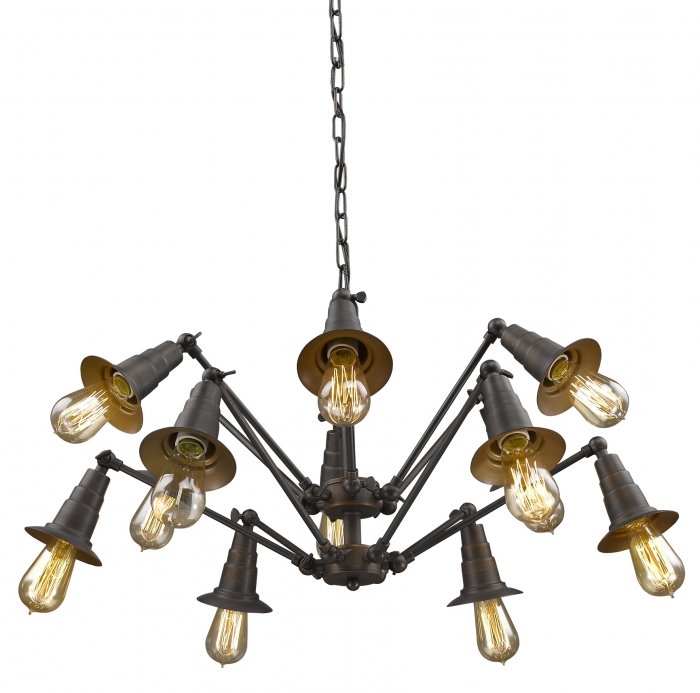 Люстра Loft Spider Chandelier 12 Коричневый винтаж в Воронеже | Loft Concept 