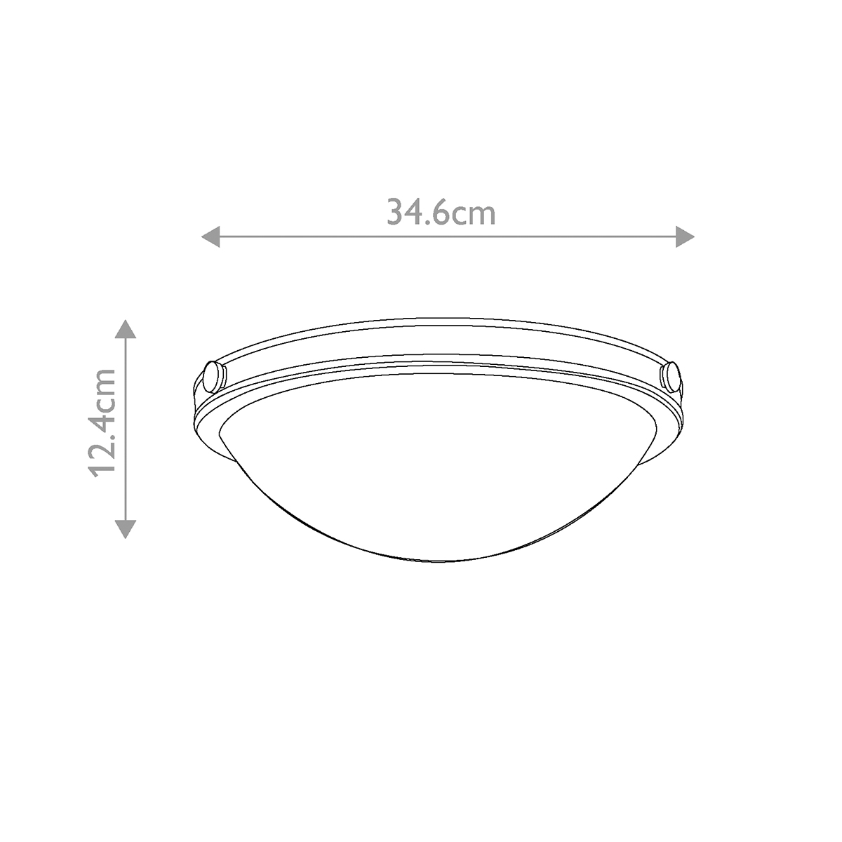 Потолочный светильник цвета латунь с полусферическим матовым белым плафоном Hinkley в Воронеже