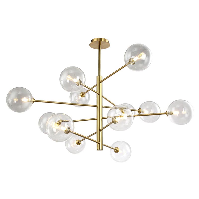 Люстра Gallotti & Radice Chandelier Gold 12 Глянцевое золото в Воронеже | Loft Concept 