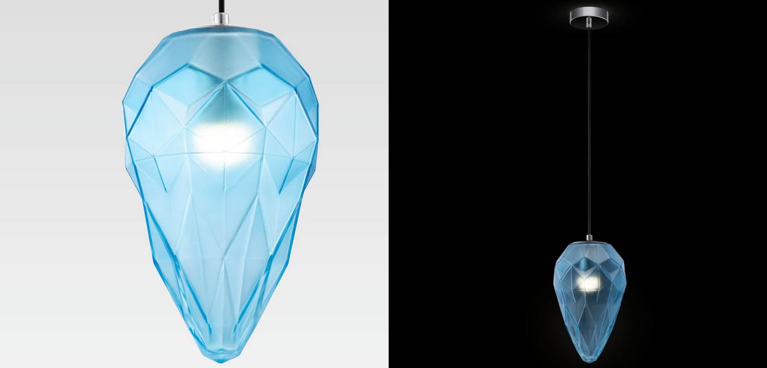 Подвесной светильник Jewel Athena blue 18 - фото