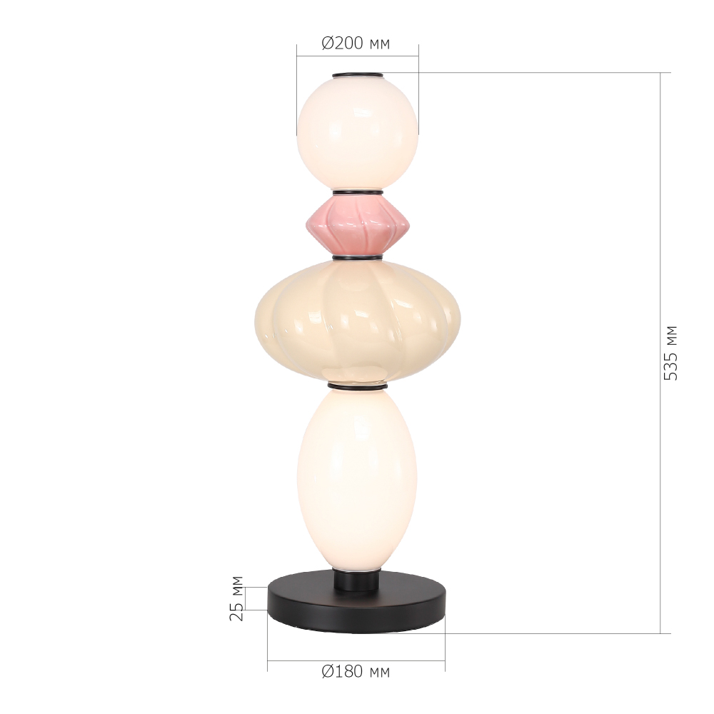 Настольная лампа с фигурными керамическими элементами Fragrant Light в Воронеже