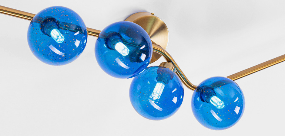 Бра Cherry FLUSH MOUNT Wall Lamp blue Бра Cherry FLUSH MOUNT Wall Lamp blue - Loft-Concept в Воронеже