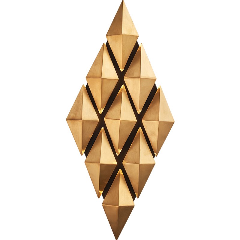 Бра Honeycomb Gold lozenges Wall Lamp Золотой в Воронеже | Loft Concept 