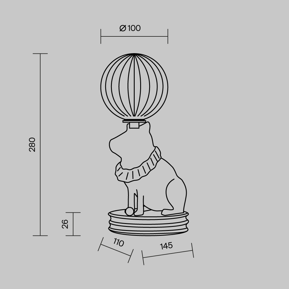 Настольный светильник Senor Capybara 3000К 5Вт в Воронеже