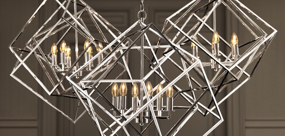 Подвесной светильник КУБ Matrix цвет Nickel Подвесной светильник КУБ Matrix цвет Nickel - Loft-Concept в Воронеже