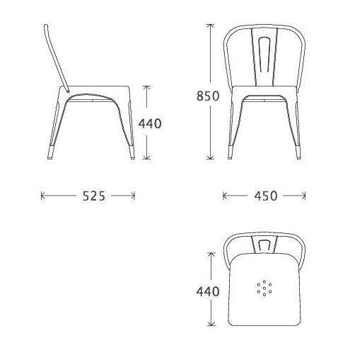 Кухонный стул Tolix Chair в Воронеже