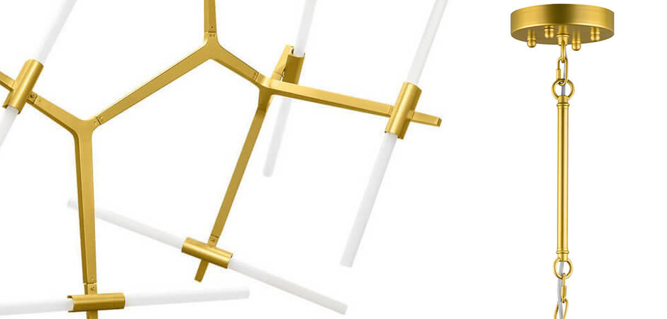 Люстра Агнес Chandelier Gold 10 - фото №1