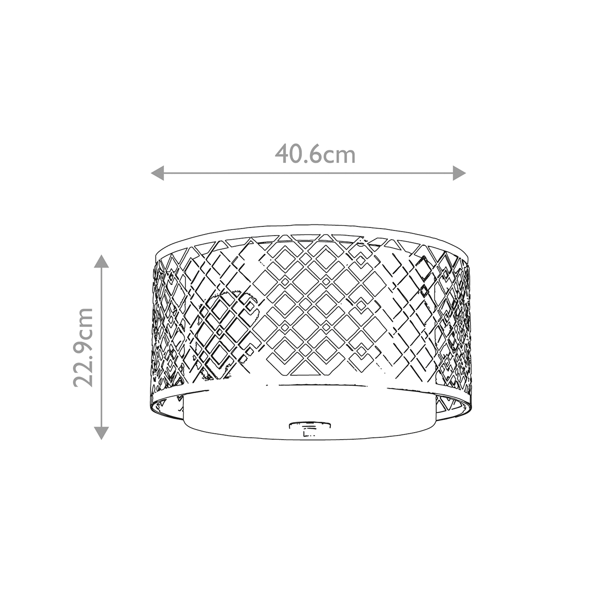 Потолочный светильник золотого цвета с каркасом в виде геометрических ромбов Elstead Lighting в Воронеже