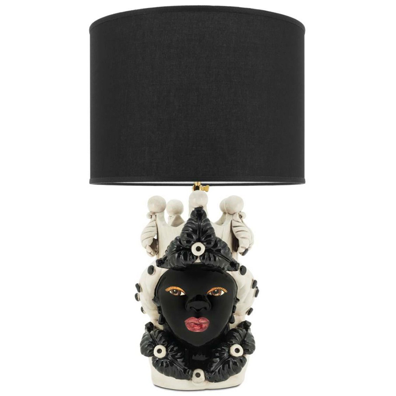 Настольная лампа Table Lamp Moro Lady Eve Black Белый Черный в Воронеже | Loft Concept 