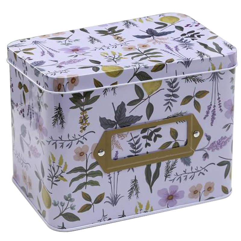 Шкатулка металлическая Herbs and Flowers Colorful Metal Tea Box Мульти Шкатулка металлическая Herbs and Flowers Colorful Metal Tea Box Мульти в Воронеже | Loft Concept