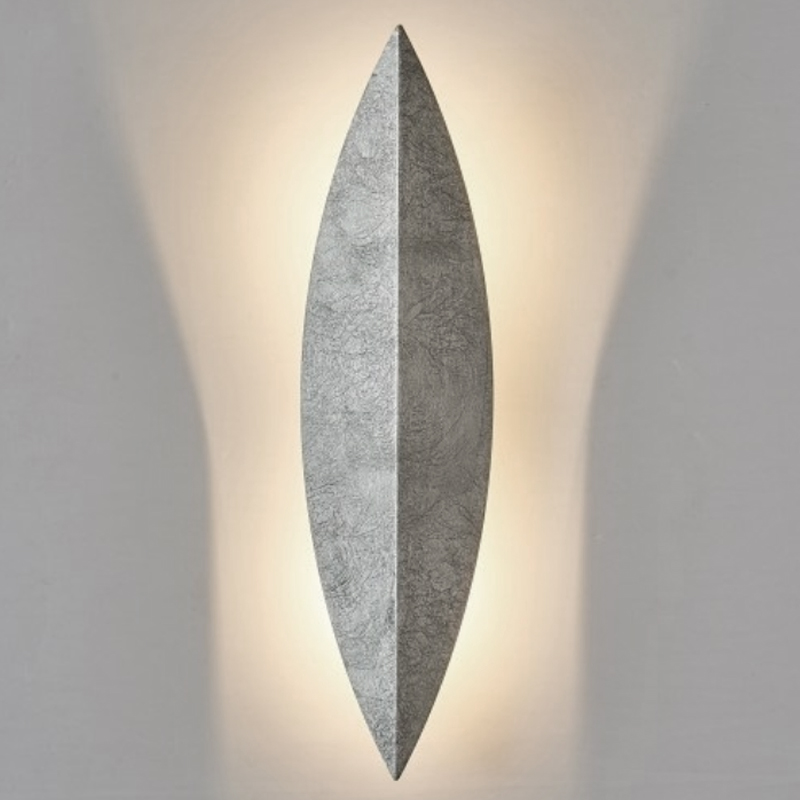 Art Deco Leaf Wall Lamp Silver Серебряный в Воронеже | Loft Concept 