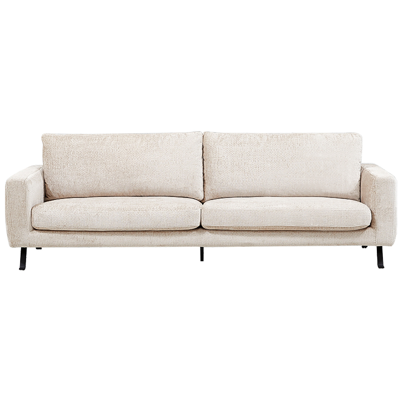 Диван Rowse Beige Sofa Бежевый Черный в Воронеже | Loft Concept 