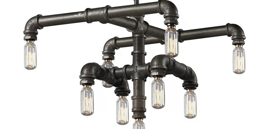 Люстра Water Pipe Connect T9 II Люстра Water Pipe Connect T9 II - Loft-Concept в Воронеже