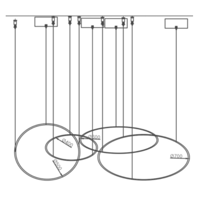 Люстра ORACLE 4 Rings в Воронеже