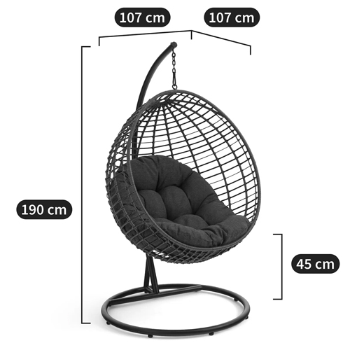 Подвесное уличное кресло Wallaker Hanging Chair в Воронеже