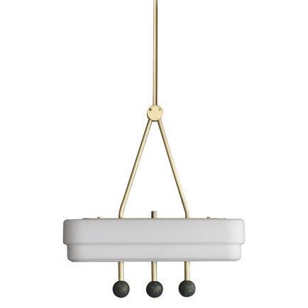 BERT FRANK SPATE PENDANT Bert Frank Латунь Белый в Воронеже | Loft Concept 