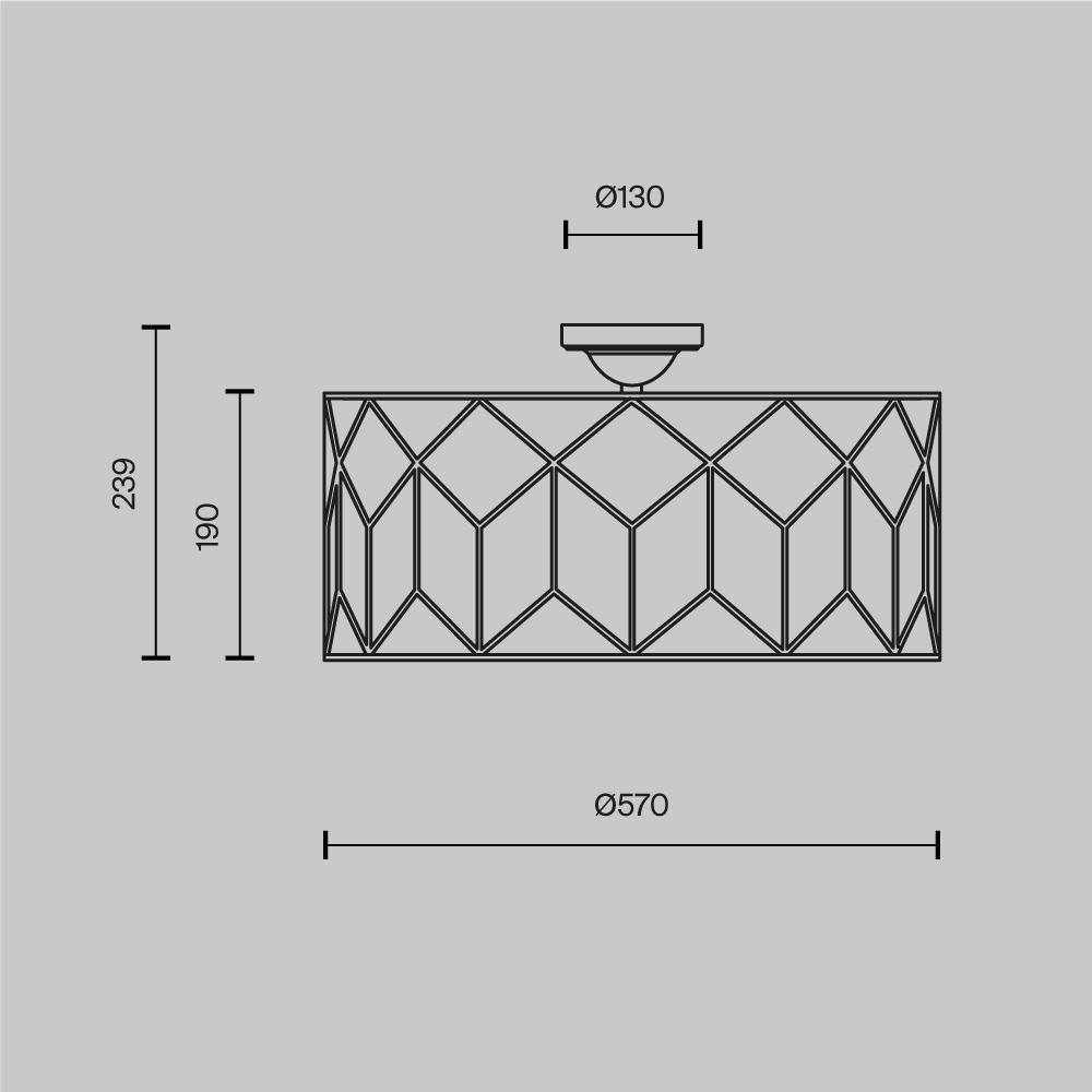 Потолочный светильник Messina Е27 в Воронеже