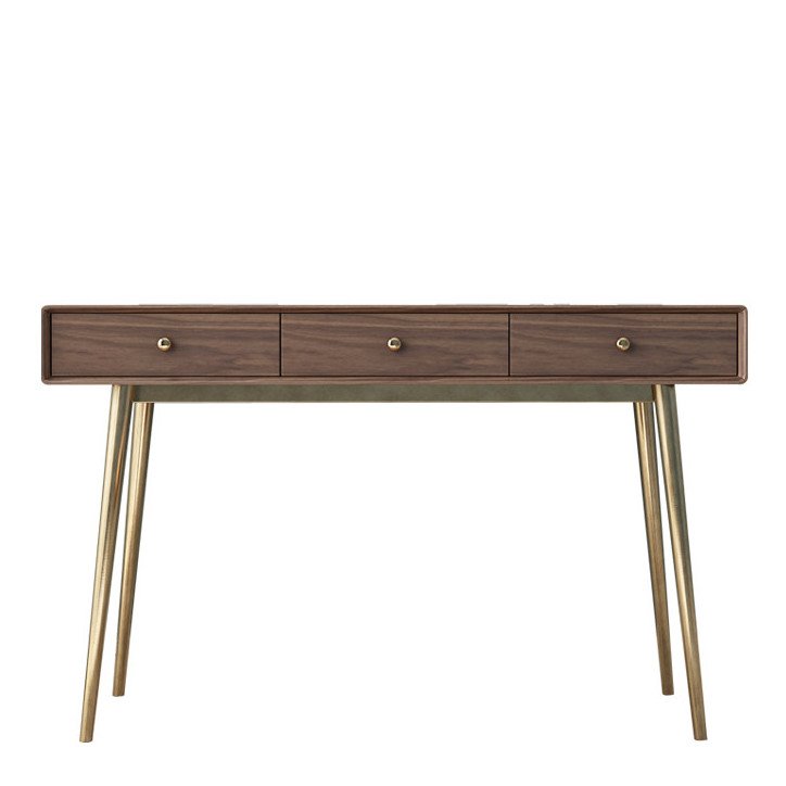 Консоль Walnut console Орех Глянцевое золото в Воронеже | Loft Concept 