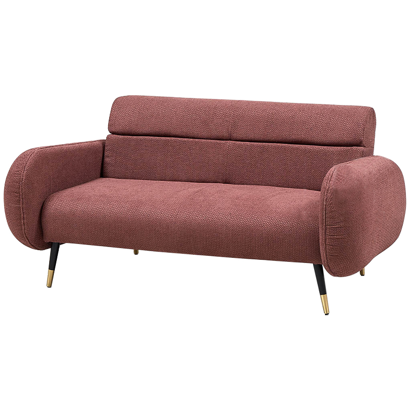 Диван Hebert Sofa Red M Красный Красный Черный Латунь в Воронеже | Loft Concept 