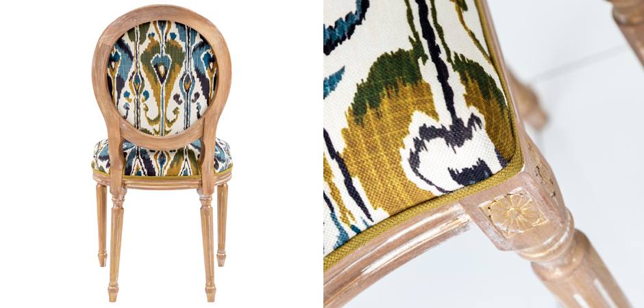 Стул Ikat Pattern с овальной спинкой Стул Ikat Pattern с овальной спинкой - Loft-Concept в Воронеже