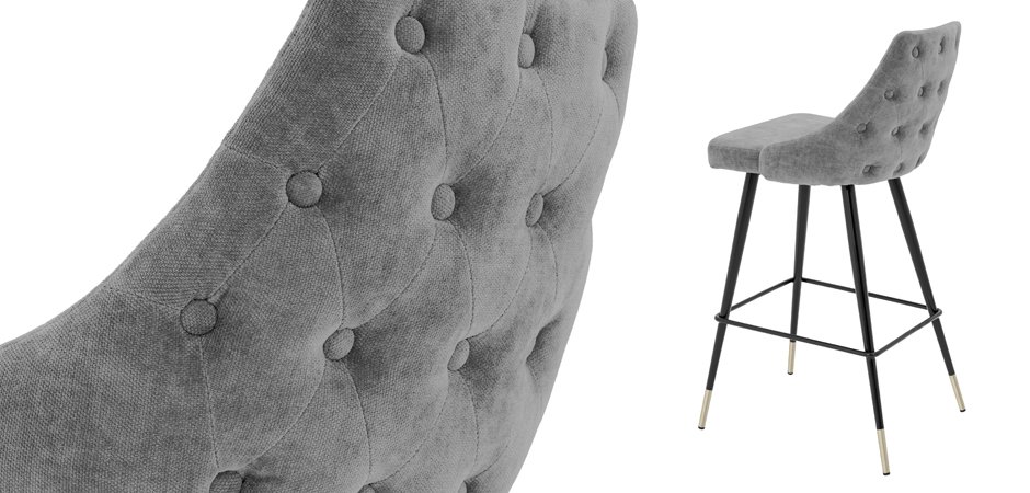Барный стул Eichholtz Bar Stool Cedro Grey Барный стул Eichholtz Bar Stool Cedro Grey - Loft-Concept в Воронеже