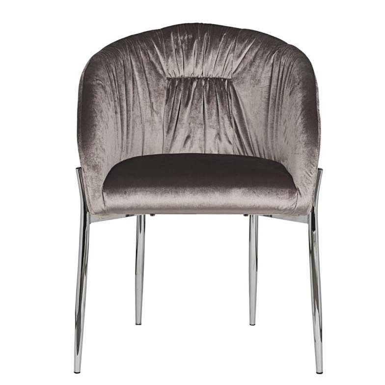 Стул Miranda Chair grey Светло-серый Нержавеющая сталь в Воронеже | Loft Concept 