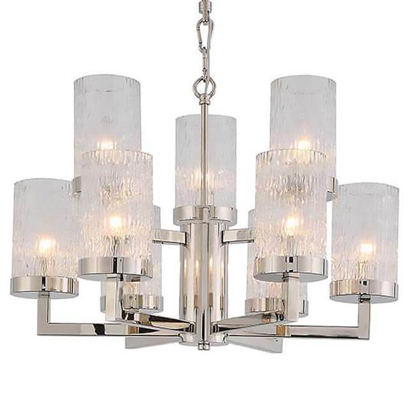 Люстра Kelly Silver Small с Рельефным Стеклом Серебряный Люстра Kelly Silver Small с Рельефным Стеклом Серебряный в Воронеже | Loft Concept