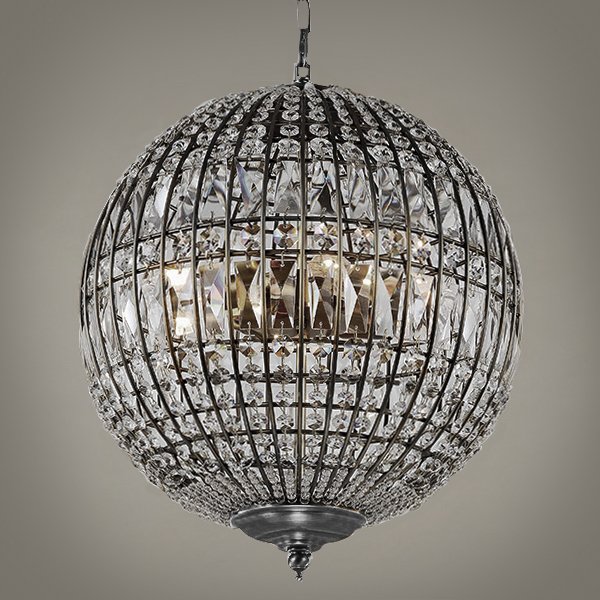 Люстра Gatsby Sphere Chandelier Silver Серебряный в Воронеже | Loft Concept 