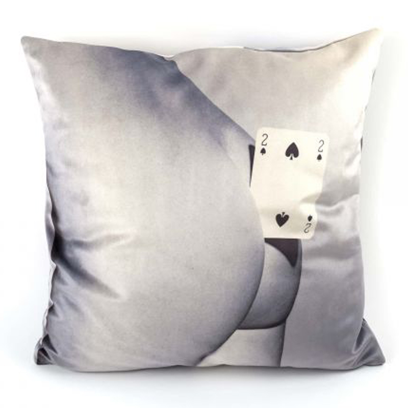 Подушка Seletti Cushion Two of spades Мульти в Воронеже | Loft Concept 