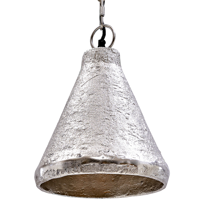 Подвесной светильник Rough Silver Pendant Серебряный в Воронеже | Loft Concept 