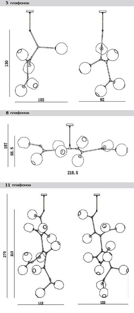 Люстра Branching Bubble Chandelier в Воронеже