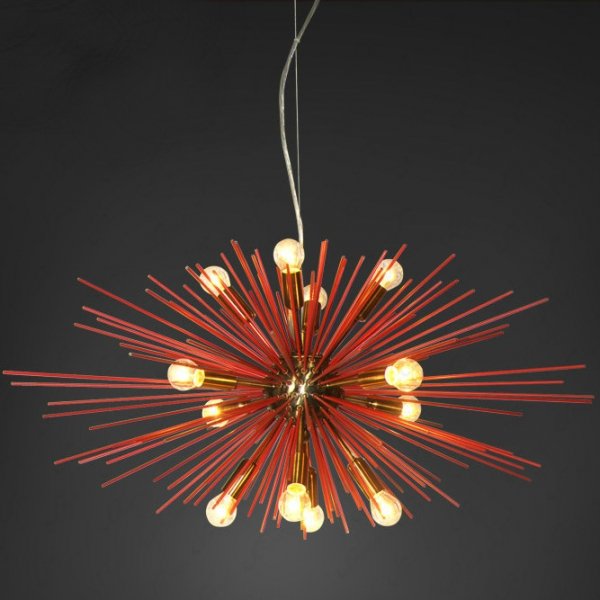 Люстра ASTRA Chandelier Sputnik Red and Brass  в Воронеже | Loft Concept 