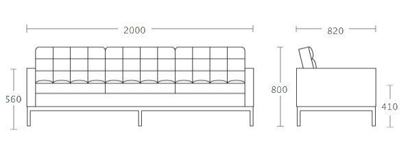 Диван Florence Knoll sofa в Воронеже