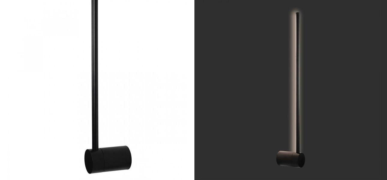 Светодиодное бра Upright Line Black - фото
