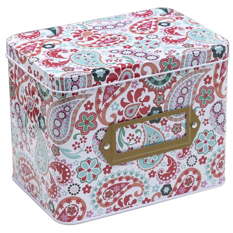 Шкатулка металлическая Paisley Flowers Colorful Metal Tea Box Мульти Шкатулка металлическая Paisley Flowers Colorful Metal Tea Box Мульти в Воронеже | Loft Concept