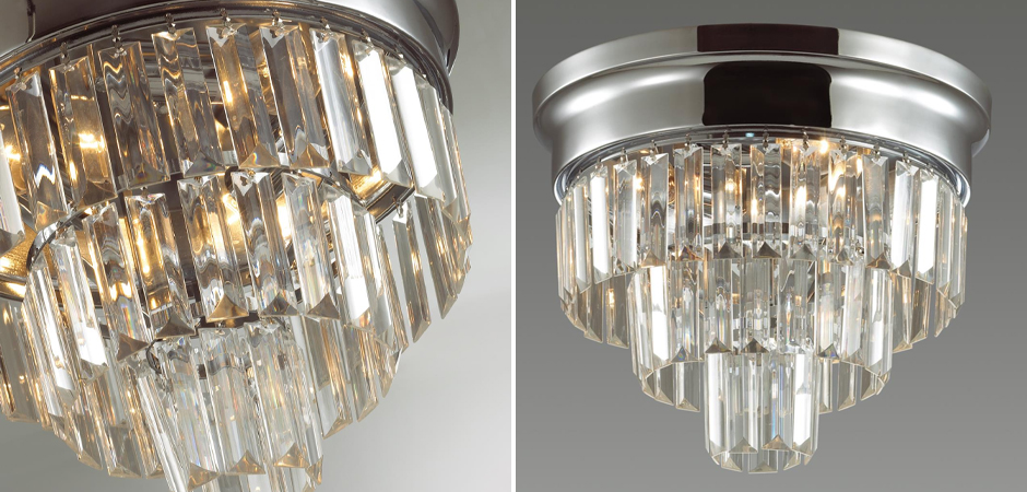 Хрустальная потолочная люстра Crystal Fountain Хром Хрустальная потолочная люстра Crystal Fountain Хром - Loft-Concept в Воронеже
