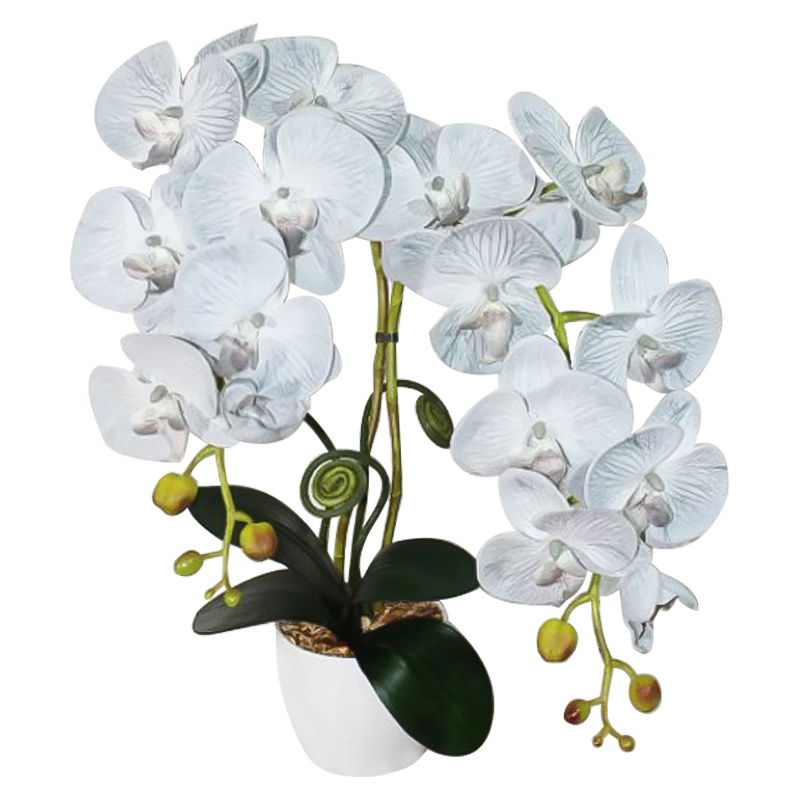 Декоративный искусственный цветок Orchid gray Декоративный искусственный цветок Orchid gray в Воронеже | Loft Concept