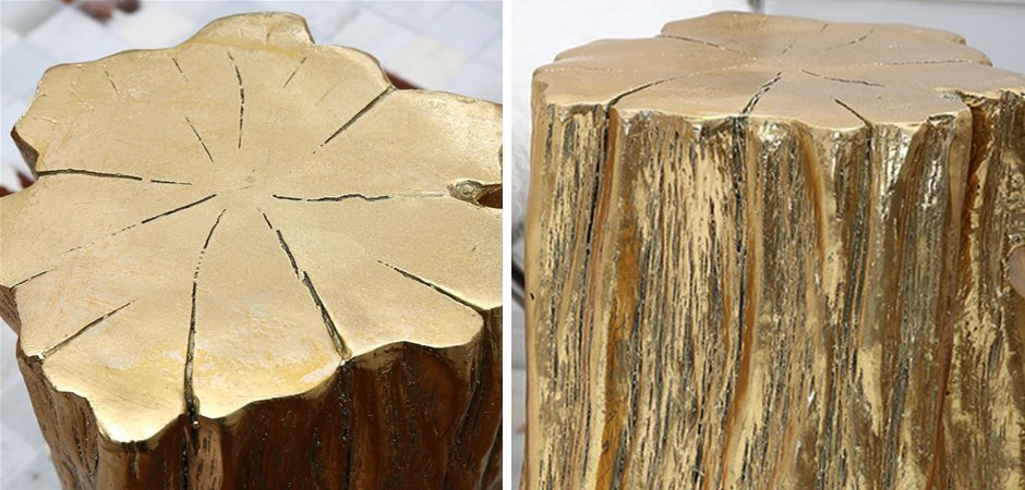 Стол приставной Stump Gold Стол приставной Stump Gold - Loft-Concept в Воронеже