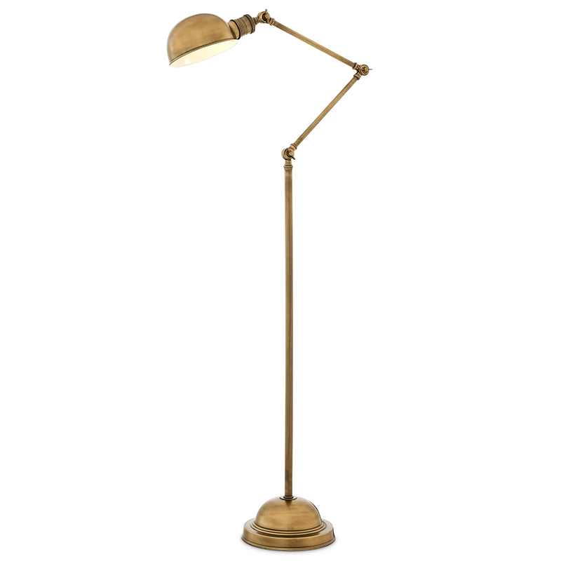 Торшер Eichholtz Floor Lamp Soho Brass Винтажная латунь Латунь в Воронеже | Loft Concept 