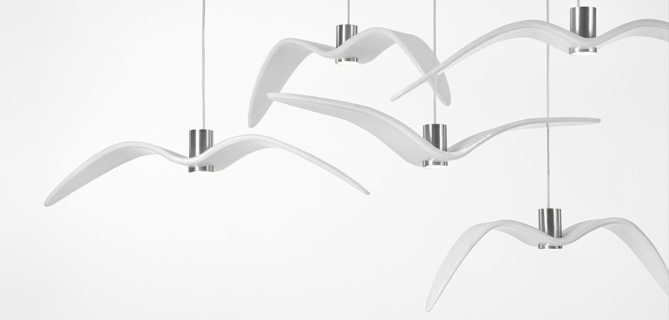 Подвесной светильник Brokis Night Birds white Подвесной светильник Brokis Night Birds white - Loft-Concept в Воронеже