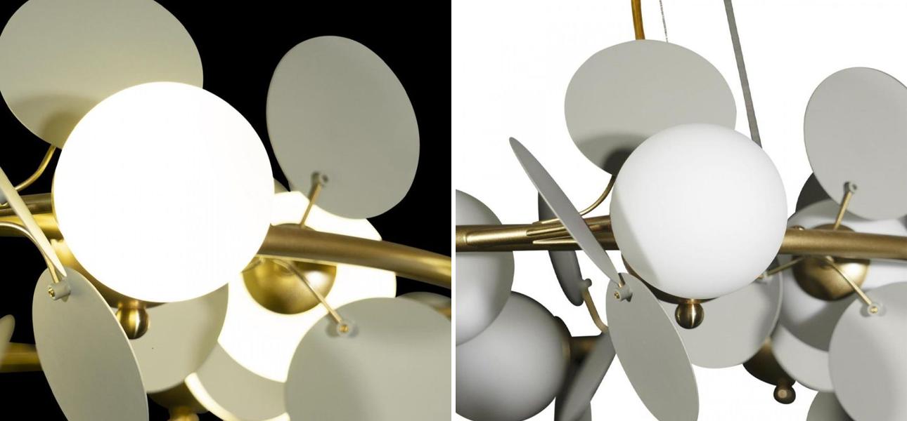 Люстра MATISSE Chandelier circle Gray диаметр 105 - фото №1