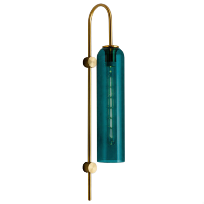 Бра ARTICOLO float Wall Sconce  Drunken Emerald Золотой Бирюзовый в Воронеже | Loft Concept 