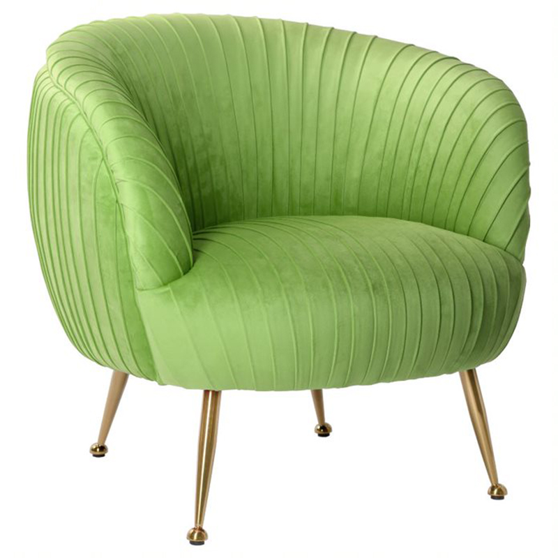 Кресло SOUFFLE CHAIR green матовое золото Зеленый в Воронеже | Loft Concept 