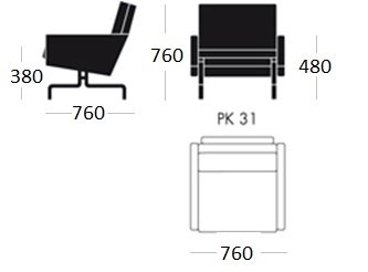 Кресло PK31 1 seat в Воронеже