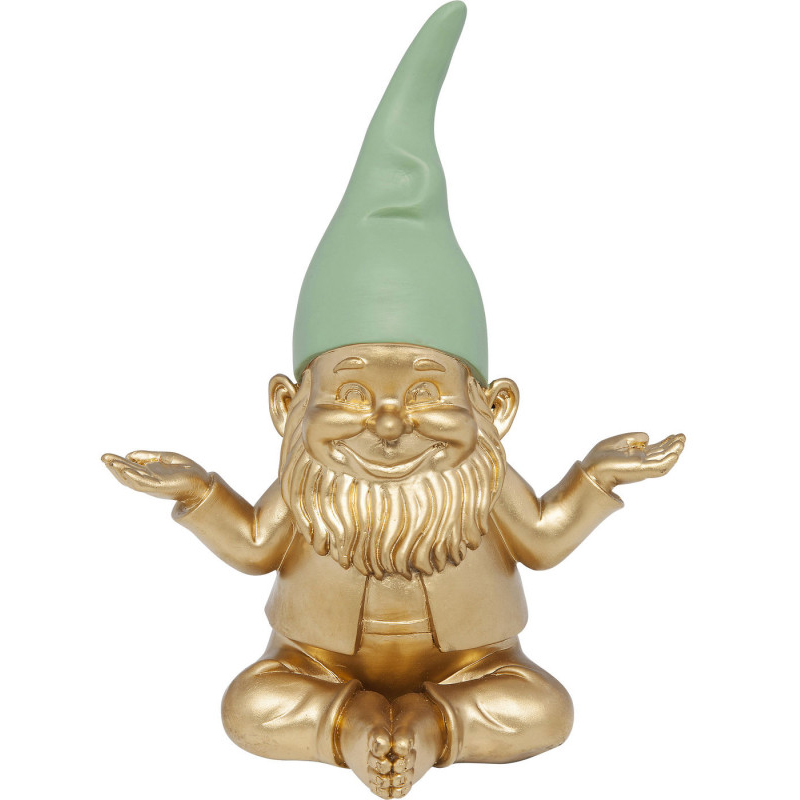 Статуэтка Golden Meditating Gnome Золотой в Воронеже | Loft Concept 