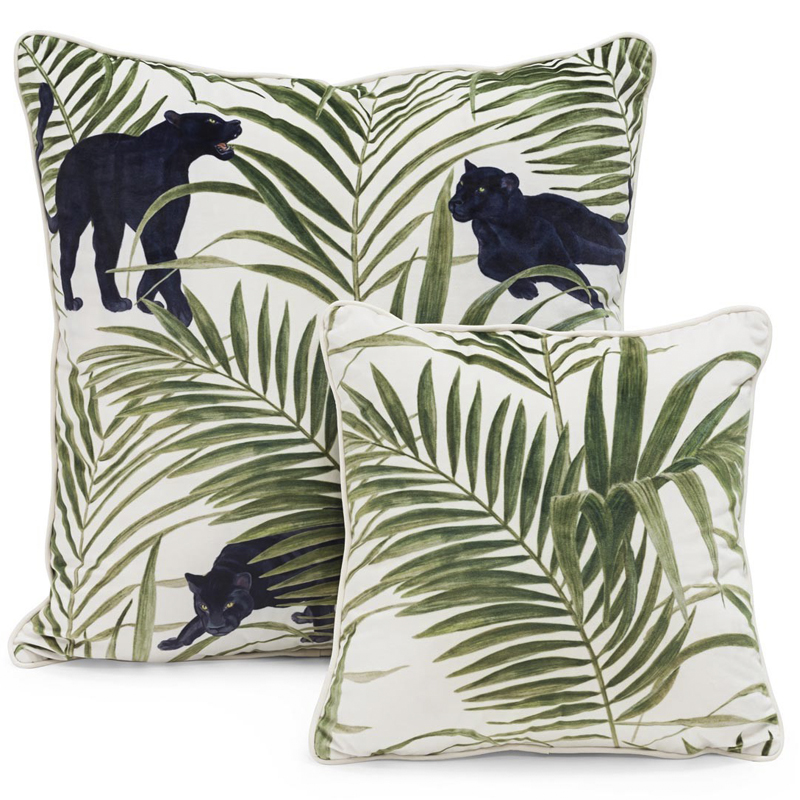Комплект подушек SET PILLOW ABHIKA white-green Зеленый Белый Комплект подушек SET PILLOW ABHIKA white-green Зеленый Белый в Воронеже | Loft Concept