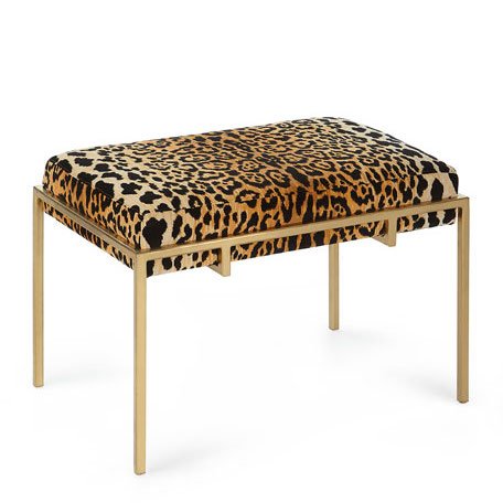 Пуф Metal and Leopard Ottoman Мульти в Воронеже | Loft Concept 